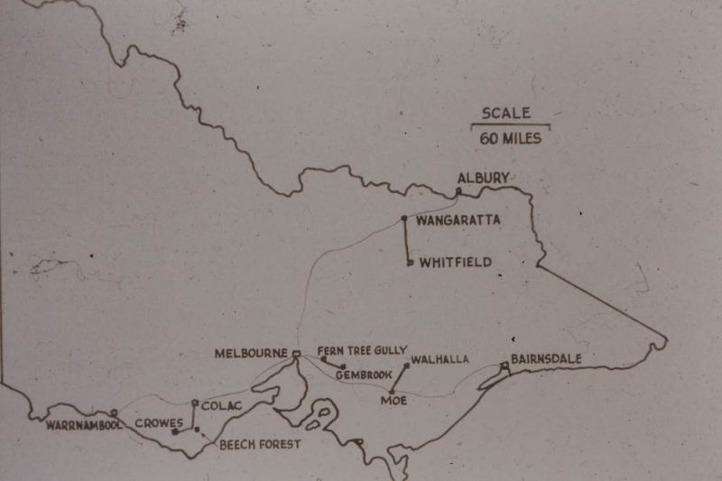 Scenes on VR Narrow Gauge
Map showing the 4 VR narrow gauge lines. 
