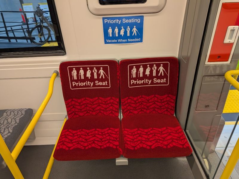 Priority seating.
