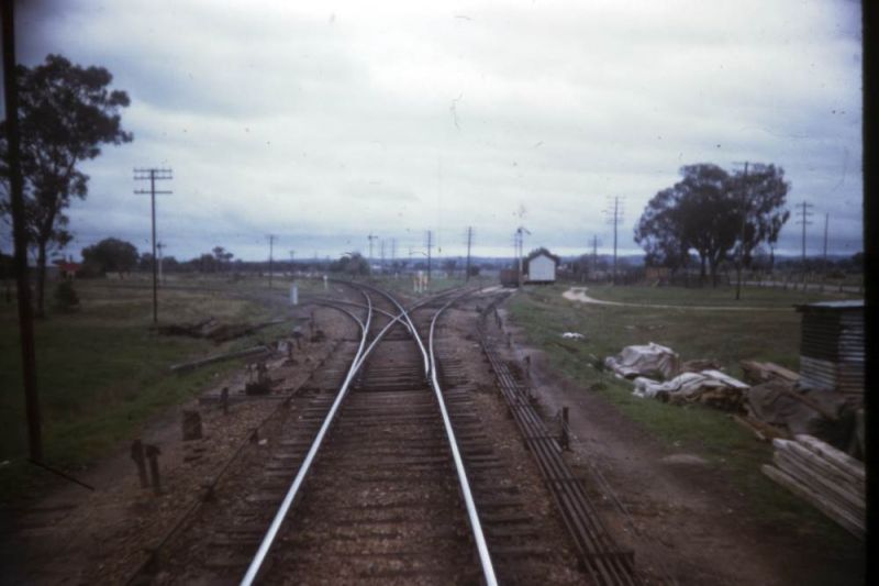 Three way junction at Bowser. Left Peechelba East, centre main north east line, right to Everton.
