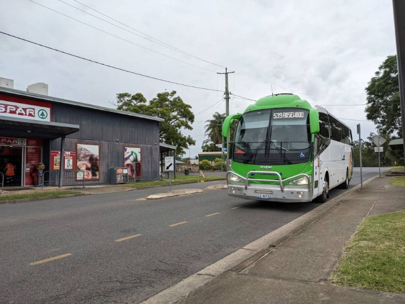 539 bus Helidon to Rosewood.
